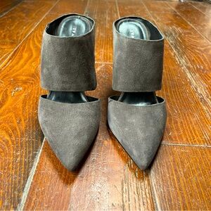 Ivanka Trump Gray Suede Mules Size 7M